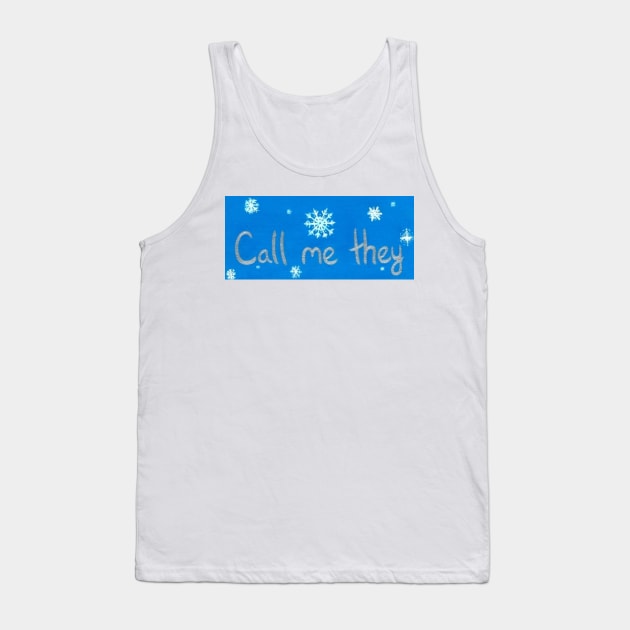 Call me they (Winter) Tank Top by Ceconner92